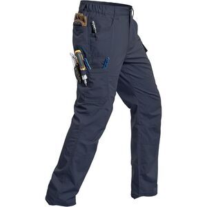 Men's Stretch Ripstop Work Pants Water Resistant Tactical Utility Pants